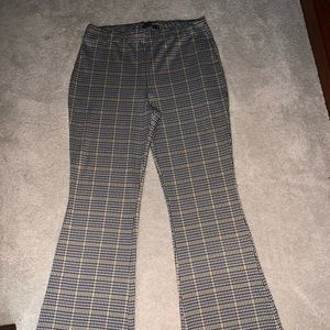 Abercrombie and Fitch flare plaid pants